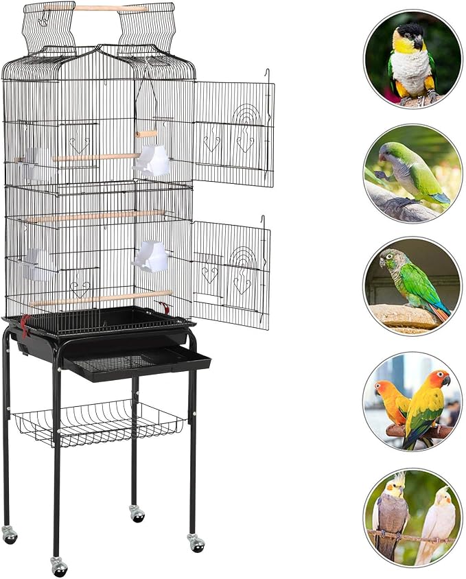 Yaheetech 64-inch Play Open Top Medium Small Bird Cage - Image 9