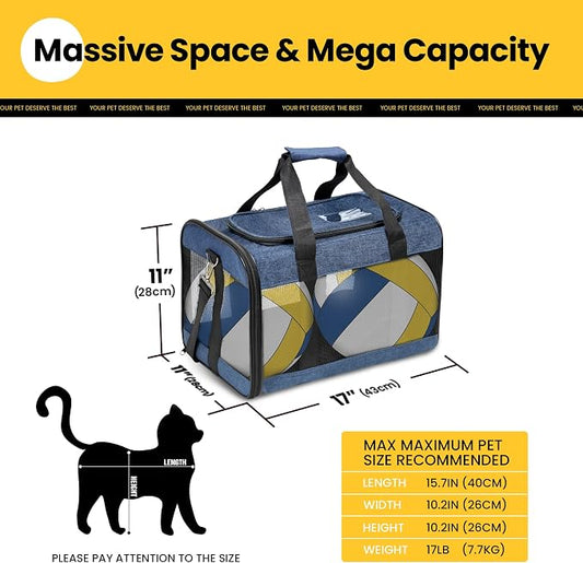 Cat Carrier Airline Approved, Soft-Sided Dog Carrier - Image 2