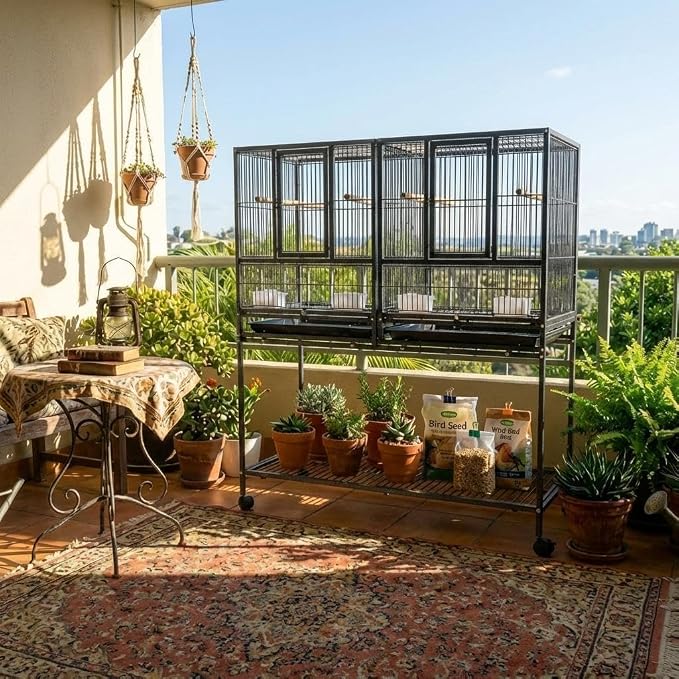 43'' Wrought Iron Birdcage - Image 7