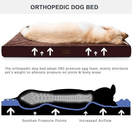 MIHIKK Waterproof Dog Bed Medium Size Dog Orthopedic Dog Beds - Image 2