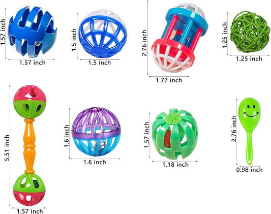 22-Pack Bird Toys for Parakeets & Small Birds – Colorful Cage Fun - Image 2
