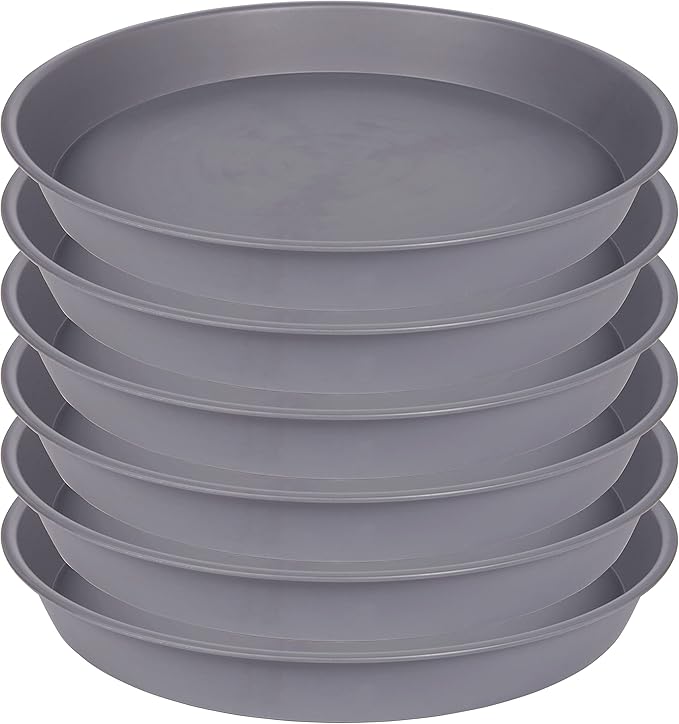 6 Pack of 7 8 inch Plant Saucer, Heavy Duty Plastic Plant Water Tray 8 inch - Image 8