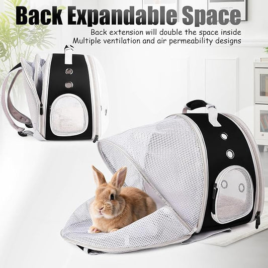 Back Expandable Backpack for Small Animals, Portable Travel Bag Breathable Pet - Image 2