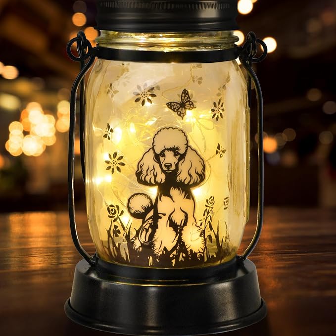 kyoryuger Poodle Gifts for Women/Men, Poodle Solar Lanterns Dog Mom Birthday - Image 9