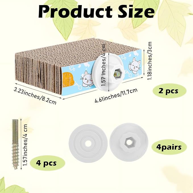 2 PCS Bird Chew Toy Parrot Cage Perch Cardboard Platform Bird Paw Grinding Stand - Image 7