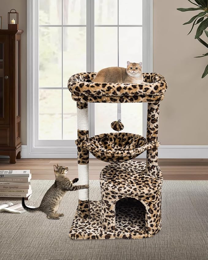 SYANDLVY Small Leopard Print Cat Tree - Image 7