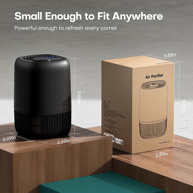 Air Purifiers for Office with H13 Quiet HEPA Filter Up to 1076 Ft² for Pet - Image 9
