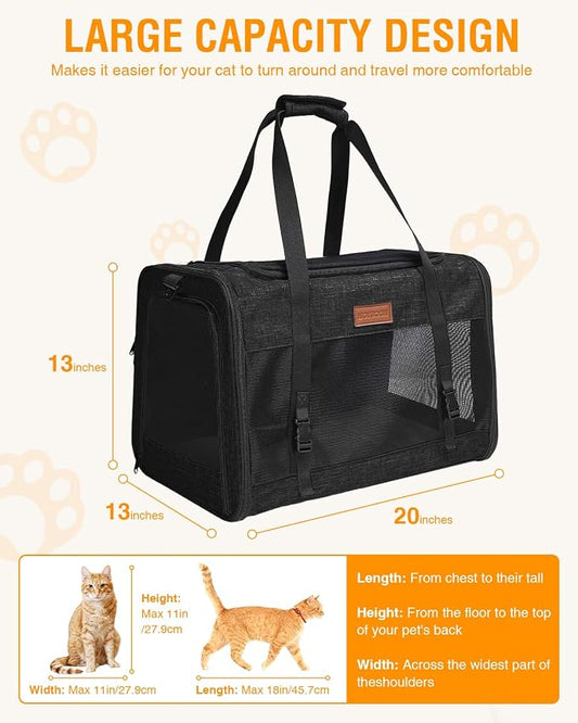 PETUX Large Pet Carrier for Large Cats & Small Dogs - Image 2