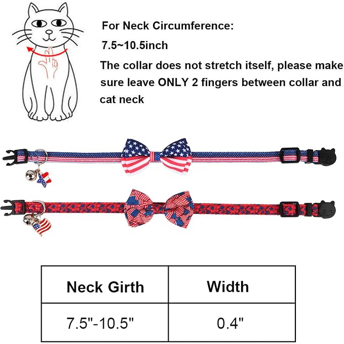 ADOGGYGO American Flag Cat Collars - Image 6