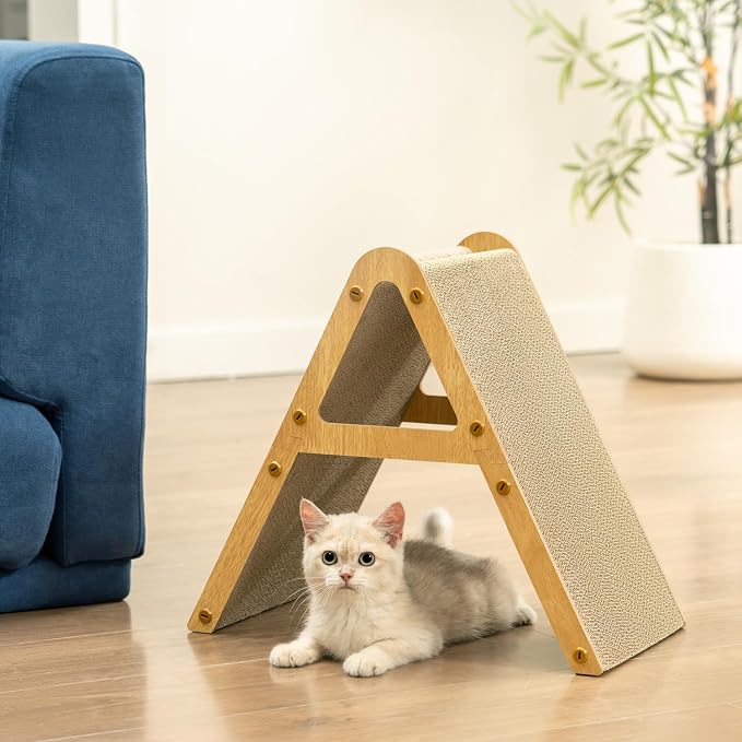 A-Frame Cat Scratcher Vertical & Horizontal Scratching pad - Image 8