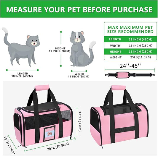 20" Large Cat Carrier Soft Sided - Image 2