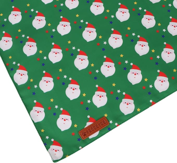ADOGGYGO Christmas Dog Bandanas 2 Pack, Reversible Santa Snowman Xmas Pet Scarf - Image 6