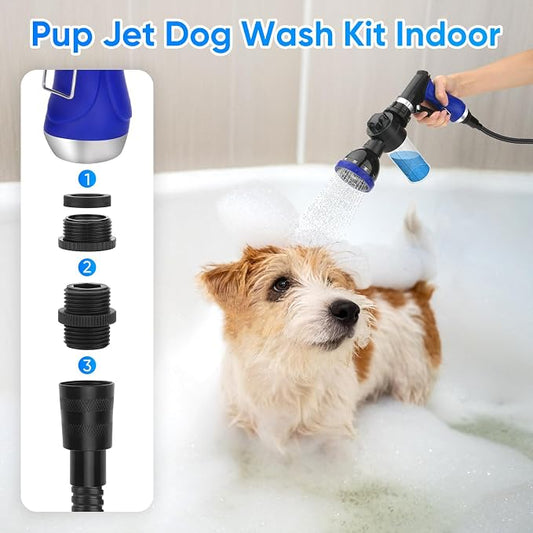 Dog Shower Attachment Water Hose Nozzle Sprayer Set - Image 2