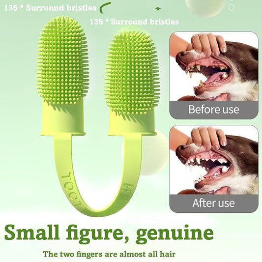 6Pcs Dog Bath Brush Set with Soap Dispenser - Image 2
