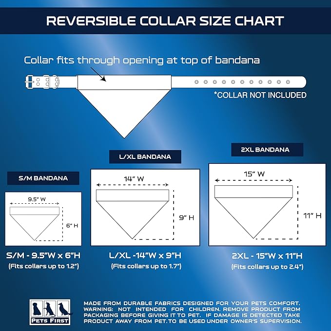 Pets First Collegiate Pet Accessories, Reversible Bandana, Michigan State - Image 4