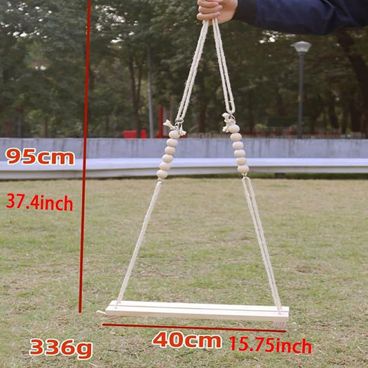 1 Pack Wooden Chicken Swing Toy, Rooster Swing - Image 2