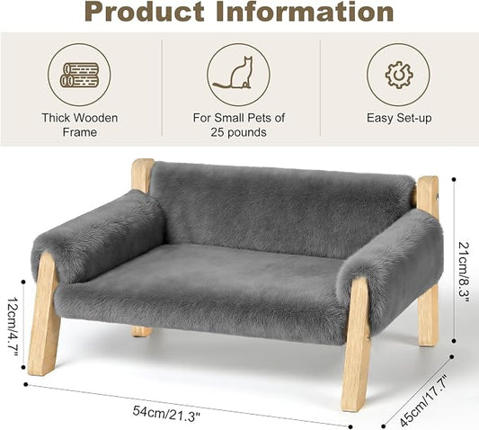 Elevated Cat Couch Bed for Indoor Cats - Image 2