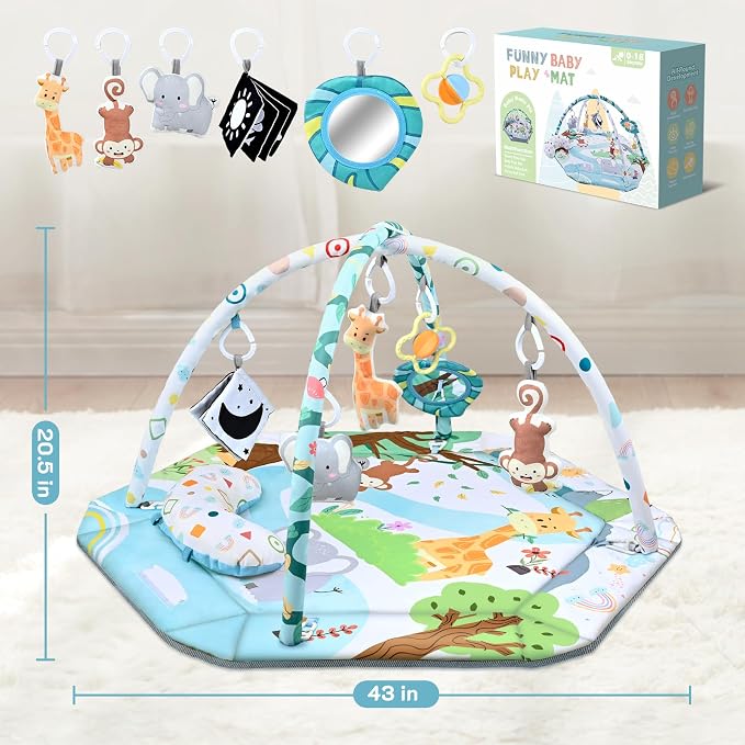 Baby Gym Play Mat, 8-in-1 Tummy Time Mat & Ball Pit - Image 7