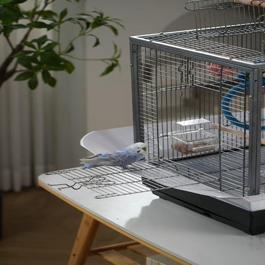 Metal Bird Cage 24 Inch High, Parrot Cage - Image 2