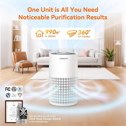 AIRROMI Air Purifier for Bedroom - Image 2