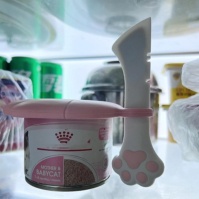 3 Pcs Cat Food Can Lids & One Opener | Cute Paw Shape Can Covers and Opener - Image 6