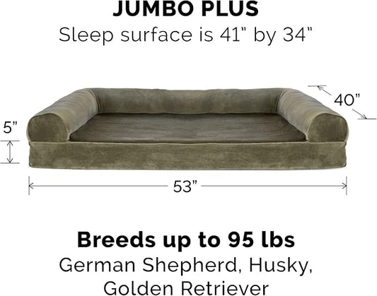 Furhaven Orthopedic Dog Bed for Large Dogs w/ Removable Bolsters & Washable - Image 2