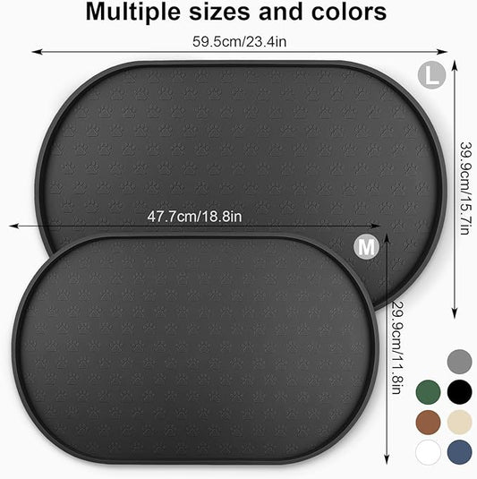 KPWACD Pet Feeding Mat for Dogs and Cats, Silicone Dog Placemat Non-Slip - Image 2