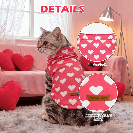 EXPAWLORER Cat Valentines Outfit Sweater - Image 2