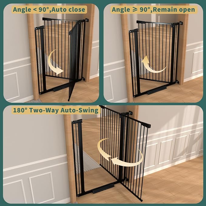 40.55" Tall, 30.11-34.05 Inch Wide, 1.37" Ultra Narrow Spacing Dog Pet Baby - Image 9