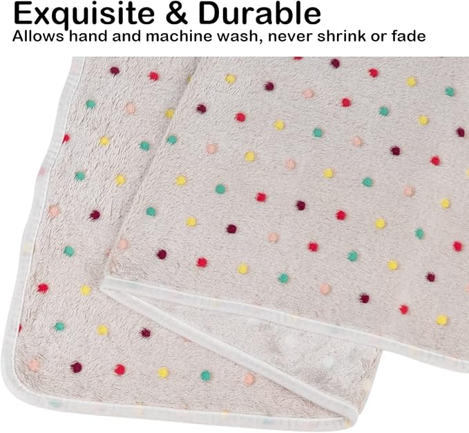 Dono 1 Pack 3 Dog Blankets, Soft Fluffy Fleece Pet Blanket Warm Sleep Mat Paw - Image 8