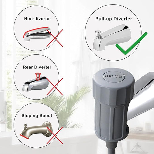 Pets Shower Attachment, Quick Connect on Tub Spout w/Front Diverter, Portable - Image 2