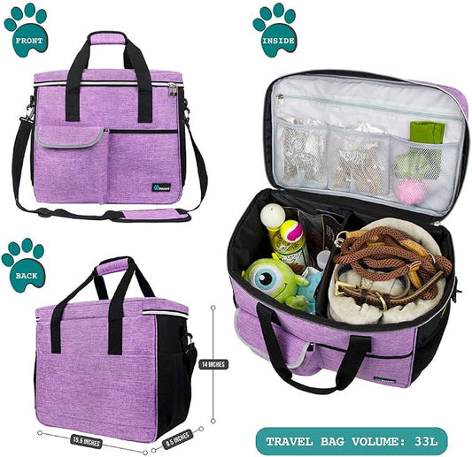 PetAmi Dog Travel Bag, Travel Pet Bag Organizer, Dog Food Travel Bag - Image 2