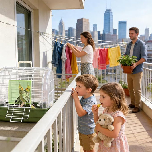 Portable Bird Cage, Bird Travel Carrier - Image 2