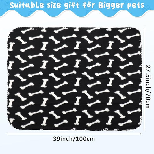 Eccliy 20 Pcs Puppy Blanket Pet Soft Fleece Dog Blankets Warm Felt Throw Sleep - Image 2