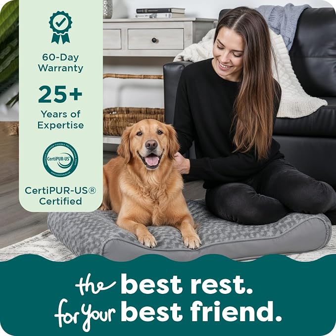 FurHaven Orthopedic Dog Bed for Large Dogs, Luxe Lounger Contour Mattress - Image 9