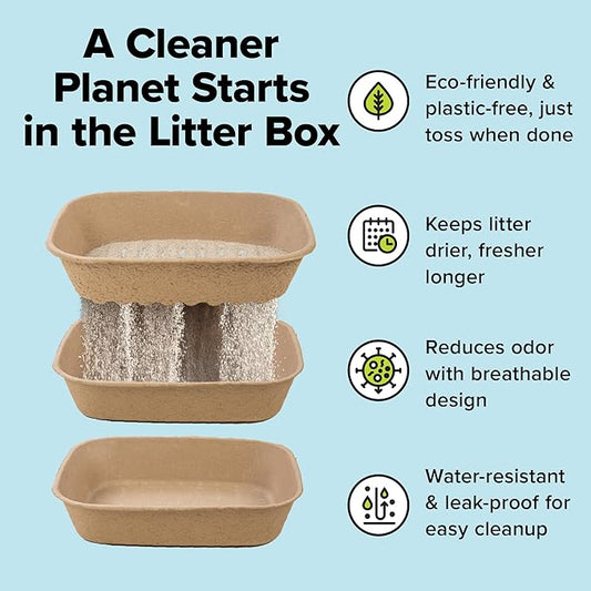 Kitty Sift Disposable Sifting Cat Litter Box Jumbo, Durable and Portable - Image 2
