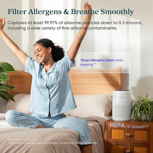 LEVOIT Air Purifiers for Bedroom Home Dorm, AHAM Verified, 3-in-1 Filter Cleaner - Image 2