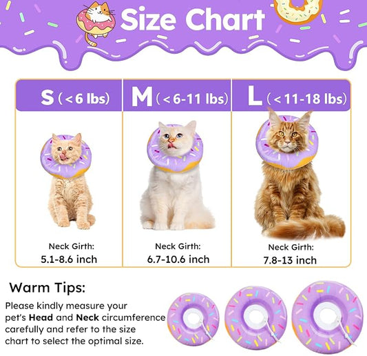 Cat Cone Collar Soft, Cat Recovery Collar - Image 2