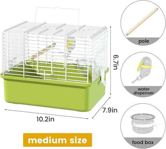 Small Bird cage, Travel Cage for Birds and Small Animals, Parakeet cage - Image 2
