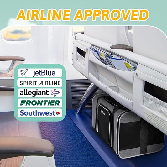 Petskd Pet Carrier 17x12x8.5 JetBlue Allegiant Airline Approved, Pet Travel - Image 2