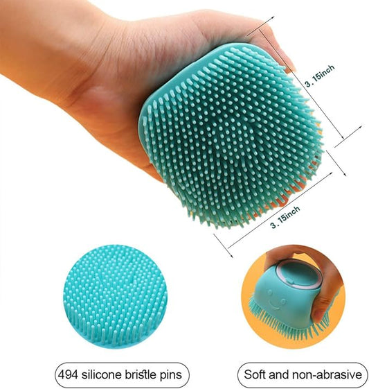 Pets Bath Brush | Scrubber for Bath | Dog Shampoo Brush | Dog Washing/Shower - Image 2