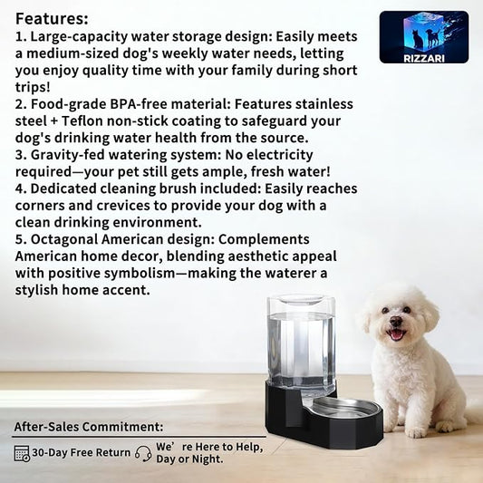 Sfozstra Large Dog Water Dispenser: 7L Automatic Gravity Water Feeder - Image 2