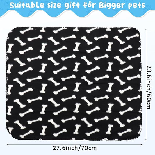 Eccliy 20 Pcs Puppy Blanket Pet Soft Fleece Dog Blankets Warm Felt Throw Sleep - Image 2