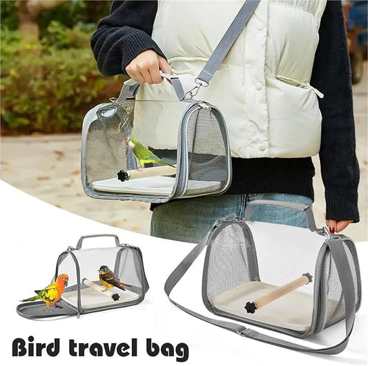 Portable Bird Travel Carrier for Small Birds and Parrots - Image 2