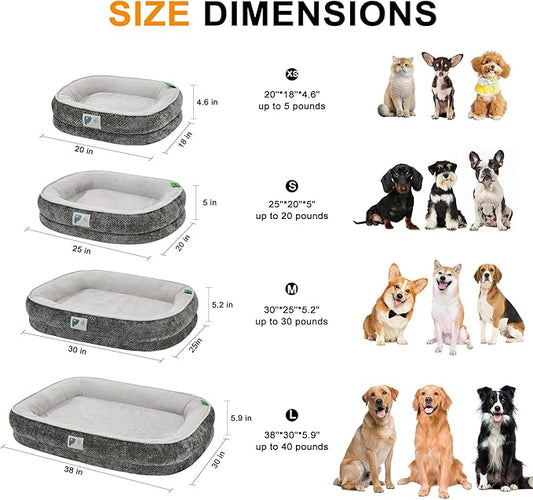 Dog Beds for Small Dogs, Orthopedic Bed - Image 2