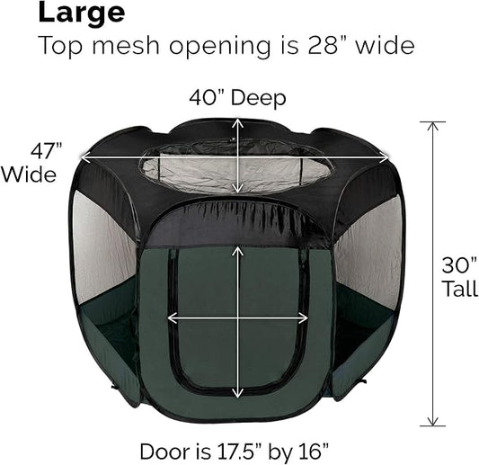 Furhaven Portable Dog Playpen Cat Tent, Pet playground, Kennel foldable indoor - Image 2