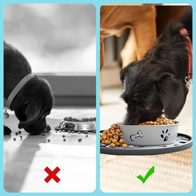 Silicone Dog Food Mat, Silicone Pet Food Mat Cat, Rubber - Image 7