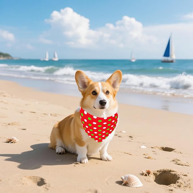30 Pcs Polka Dot Dog Bandanas for Small Dogs Medium Stitch Dog Bandana Bulk - Image 7