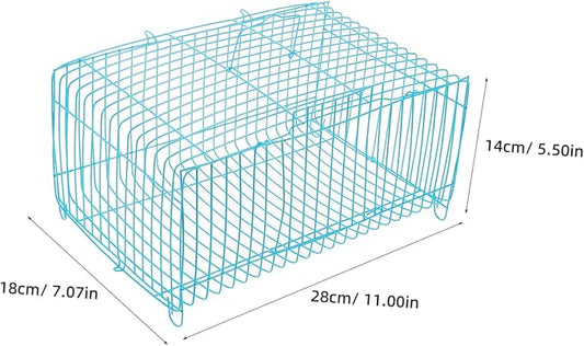 Happyyami Square Pillow Cage for Small Pets Bird Travel Carrier Sturdy Wire - Image 2