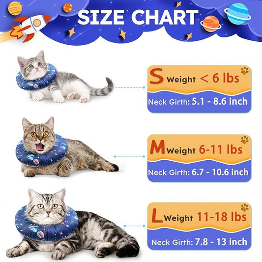 Kitten Cones After Surgery Extra Small Waterproof Cone Collar Soft to Stop - Image 2